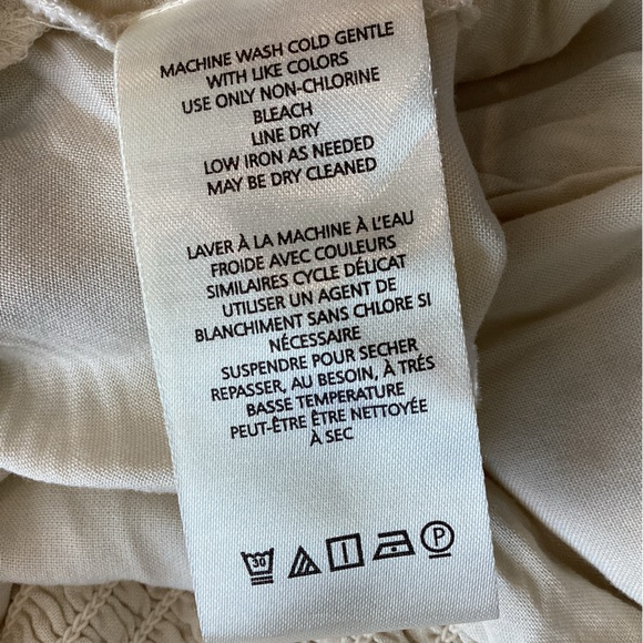 Anthropologie Cream Ruffled Off-Shoulder Tiered Dress - Picture 15 of 15